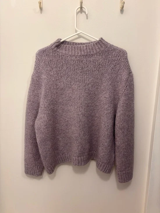 Zara Lavender Knit Sweater - Picture 1 of 4